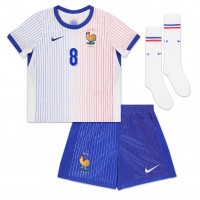 Echipament fotbal Franţa Aurelien Tchouameni #8 Tricou Deplasare European 2024 pentru copii maneca scurta (+ Pantaloni scurti)